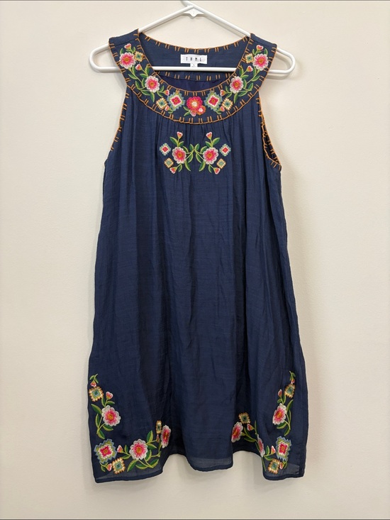 THML Dresses & Skirts - THML Embroidered Floral Sleeveless Mini Dress